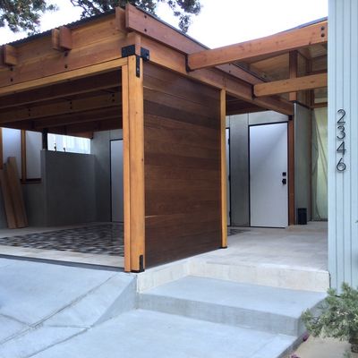 Custom cedar pergola construction, Lower Merion PA