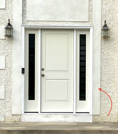 Custom front door installation with sidelights, Montgomery County PA