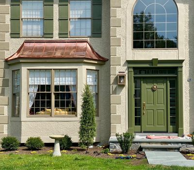 Exterior lighting historic home Chestnut Hill